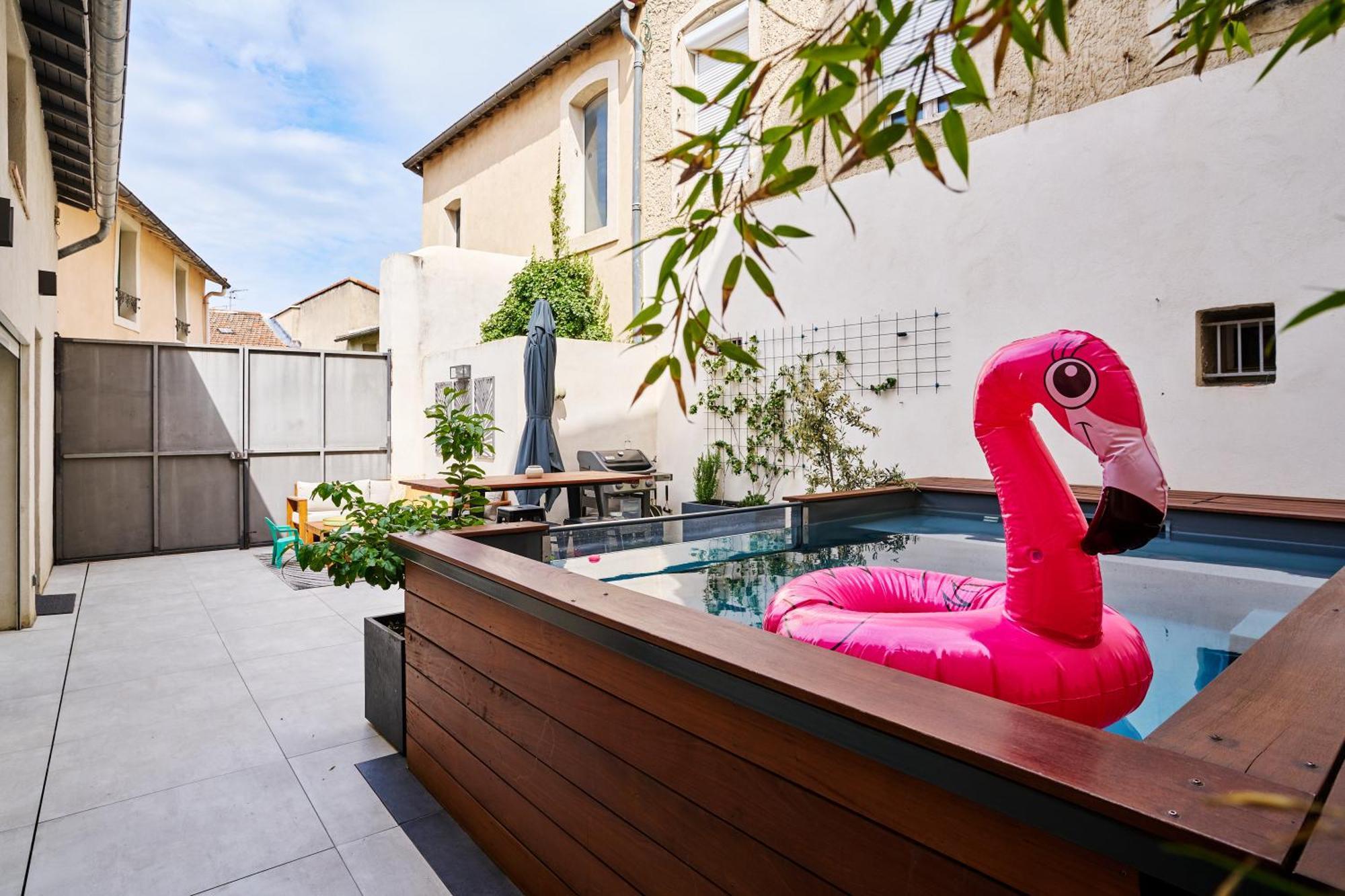 Maison De Ville Moderne Climatisee Avec Piscine Morieres-les-Avignon Exteriör bild